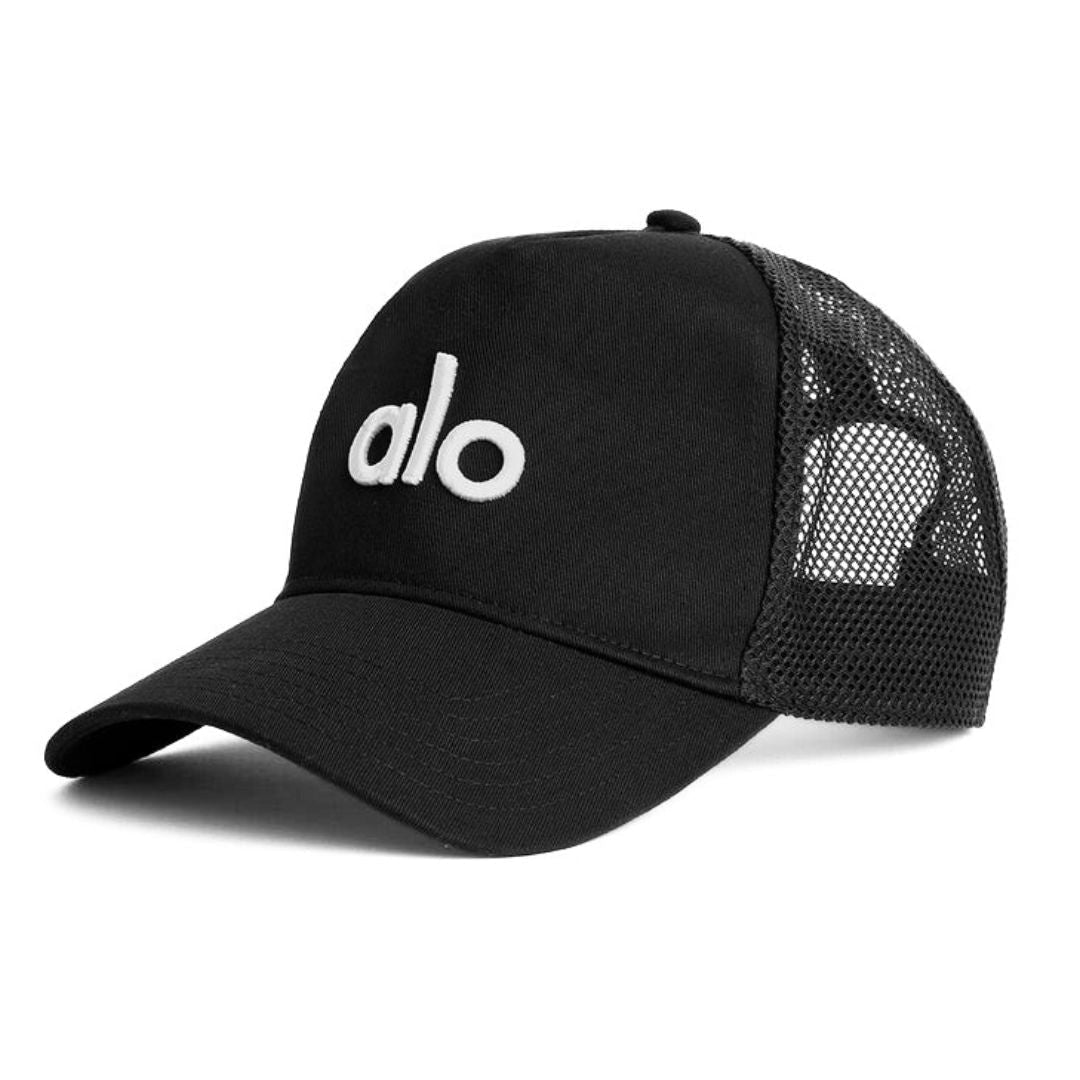 Alo Yoga Cotton District Trucker Hat - Black