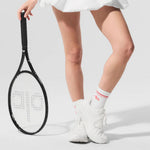 Alo Yoga Unisex Half-Crew Throwback Sock - WHTRED