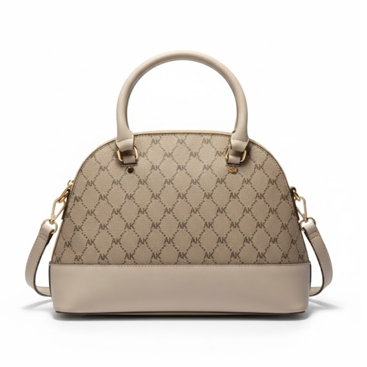 Anne Klein Alana Logo Triple Crossbody Bag Women - BEGBRN - Beige-Brown