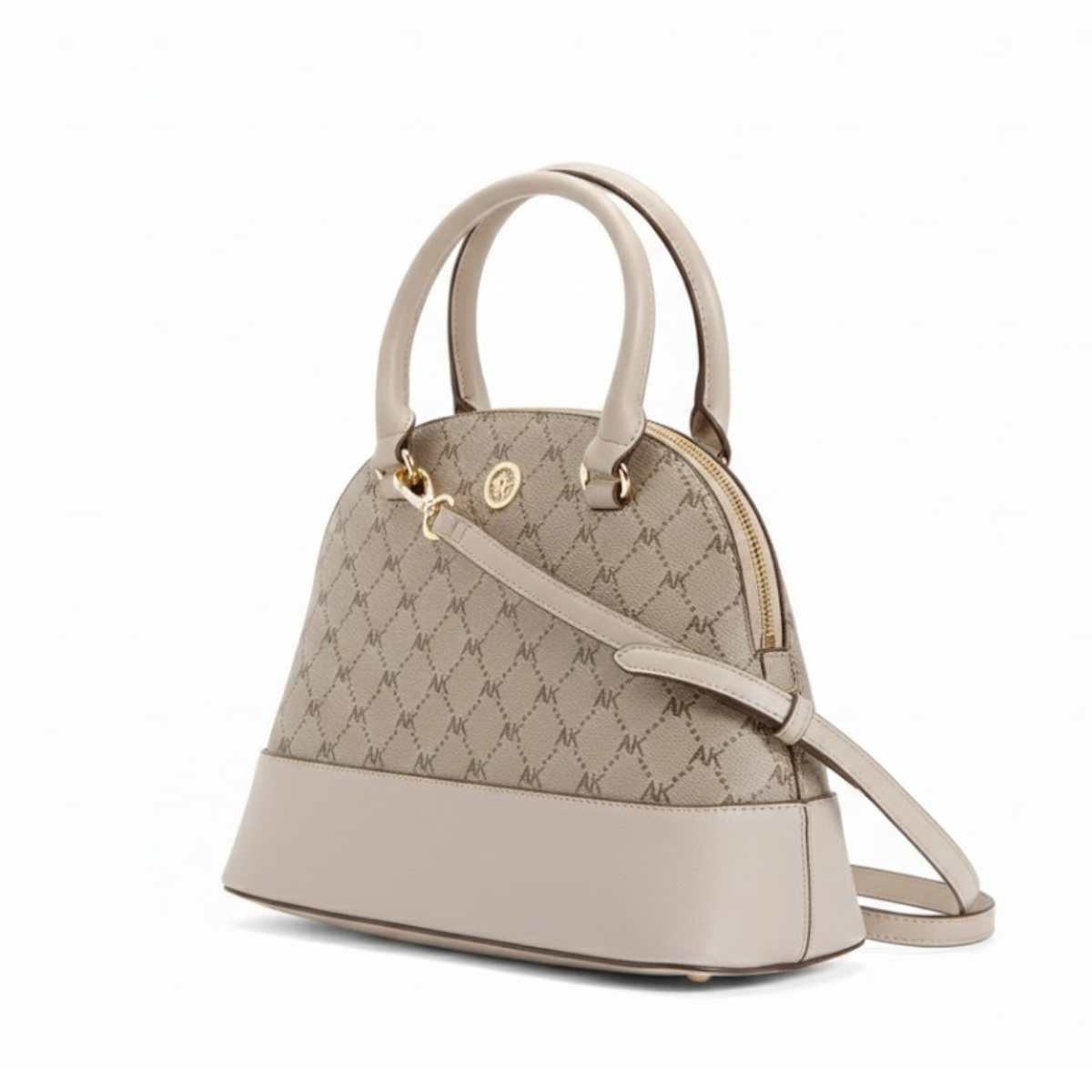 Anne Klein Alana Logo Triple Crossbody Bag Women - BEGBRN - Beige-Brown