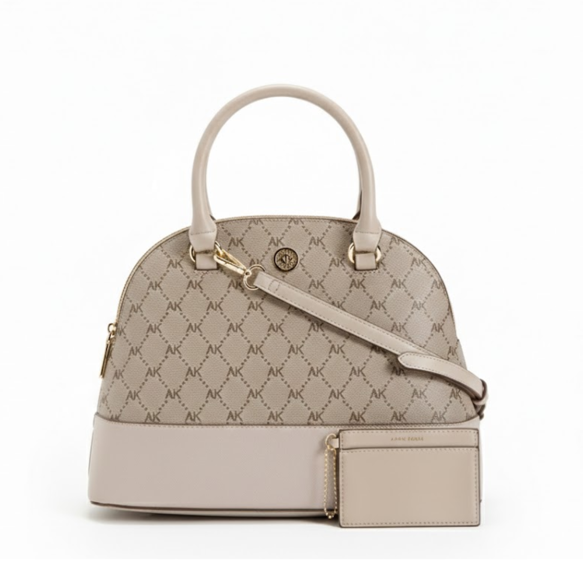 Anne Klein Alana Logo Triple Crossbody Bag Women - BEGBRN - Beige-Brown