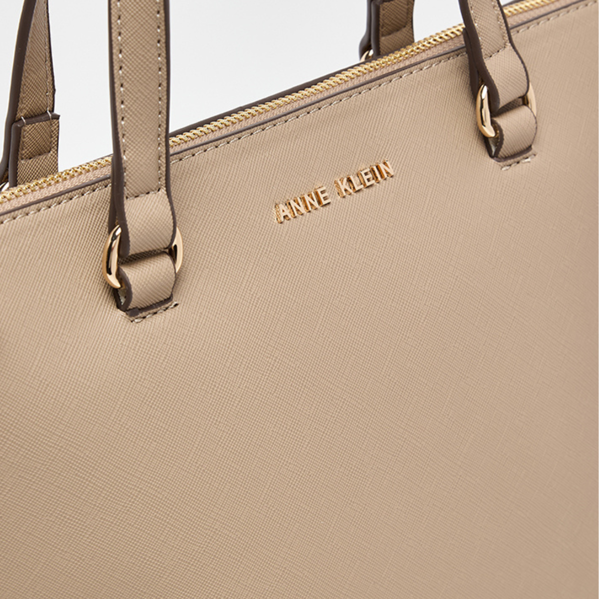 Anne Klein Alissa Satchel Handbag Women - BEG - Brown-Black