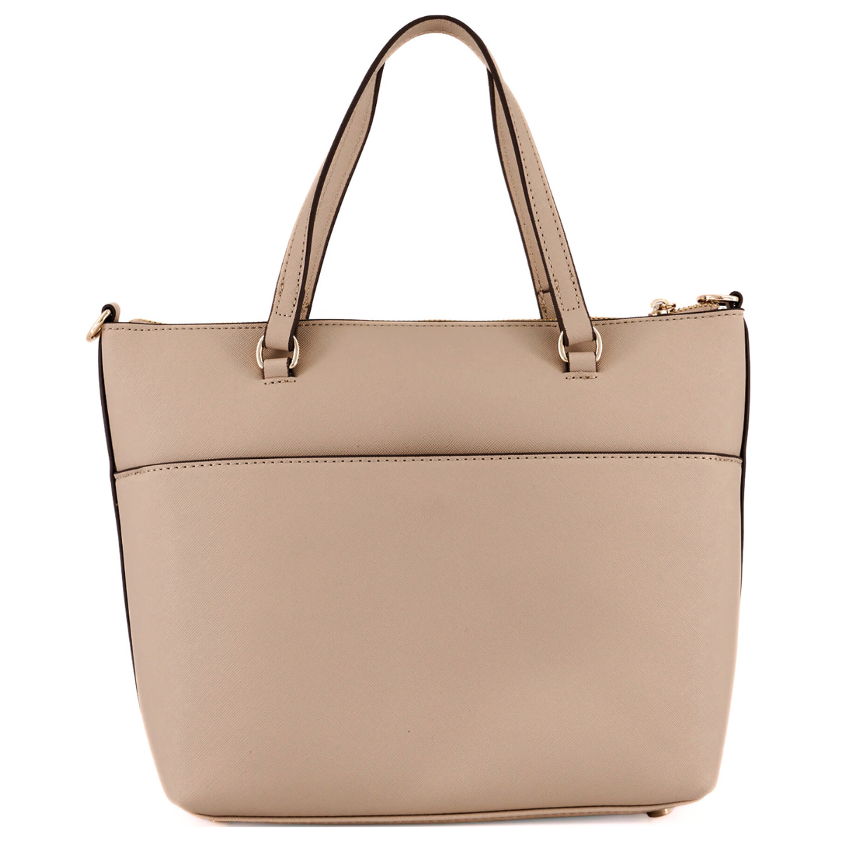 Anne Klein Brand Logo Satchel Bag Shoulder Bag Women - BEG - Beige