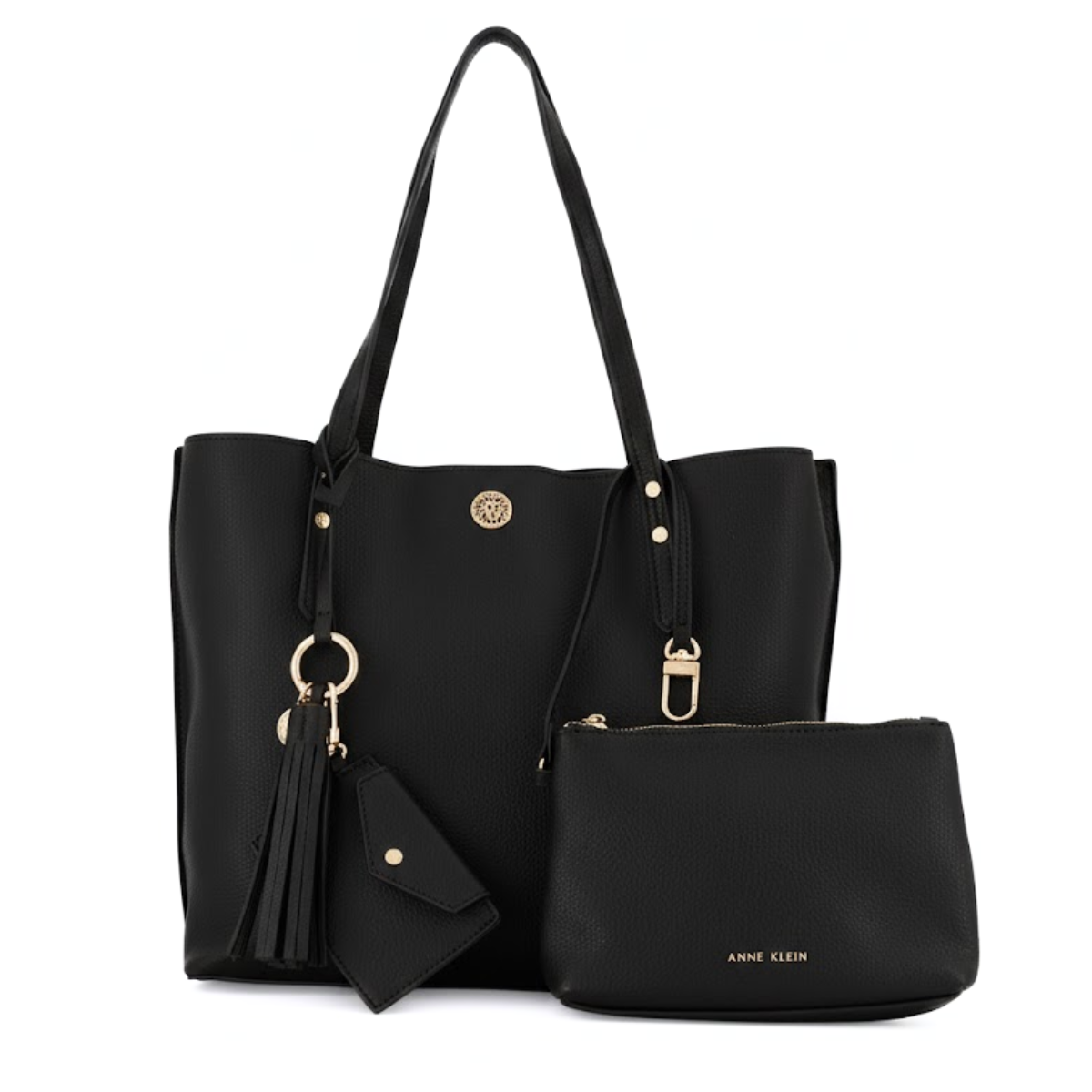 Anne Klein Carry Call Tote Bag Handbag Women - BLK - Black