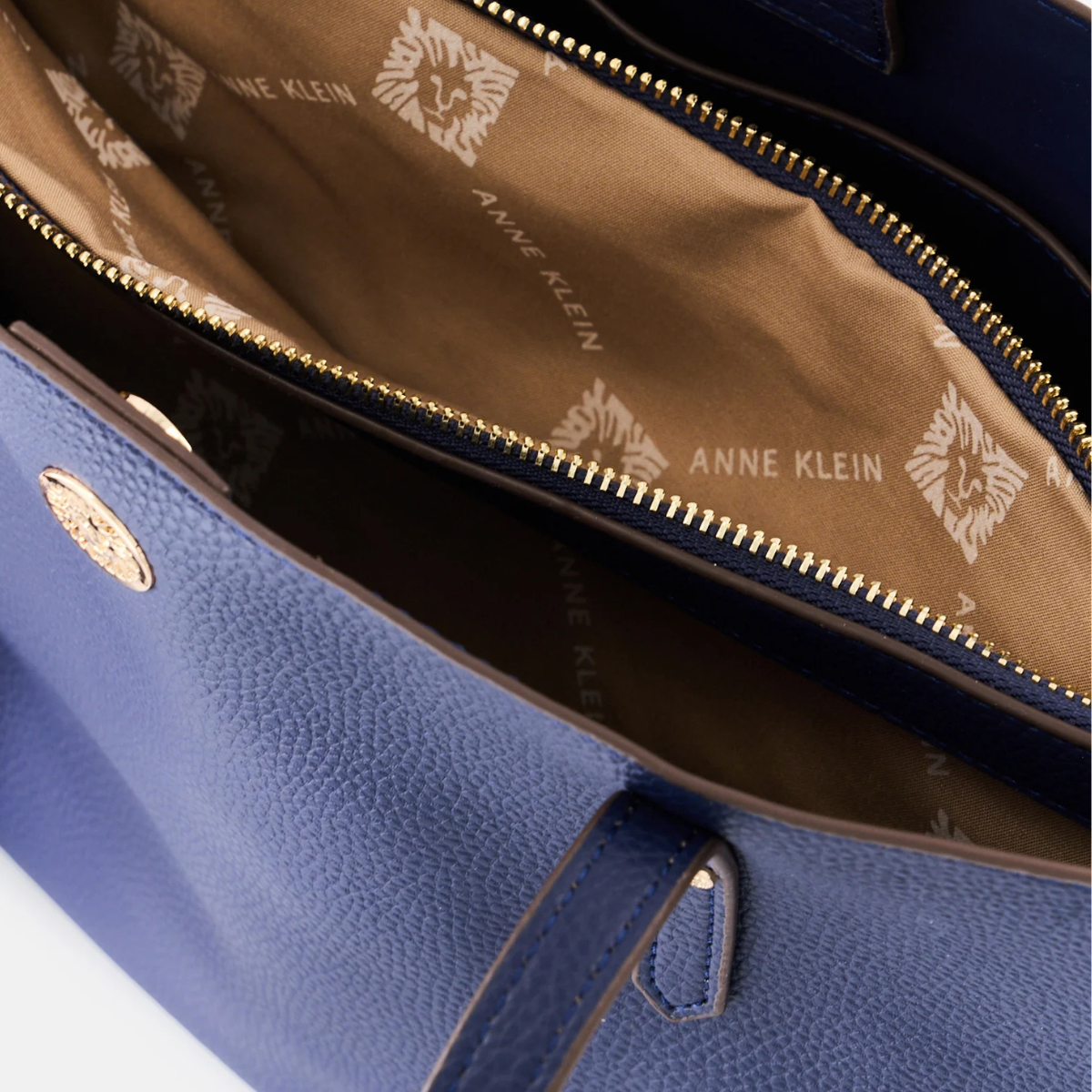 Anne Klein Carry Call Tote Bag Handbag Women - NVY - Navy