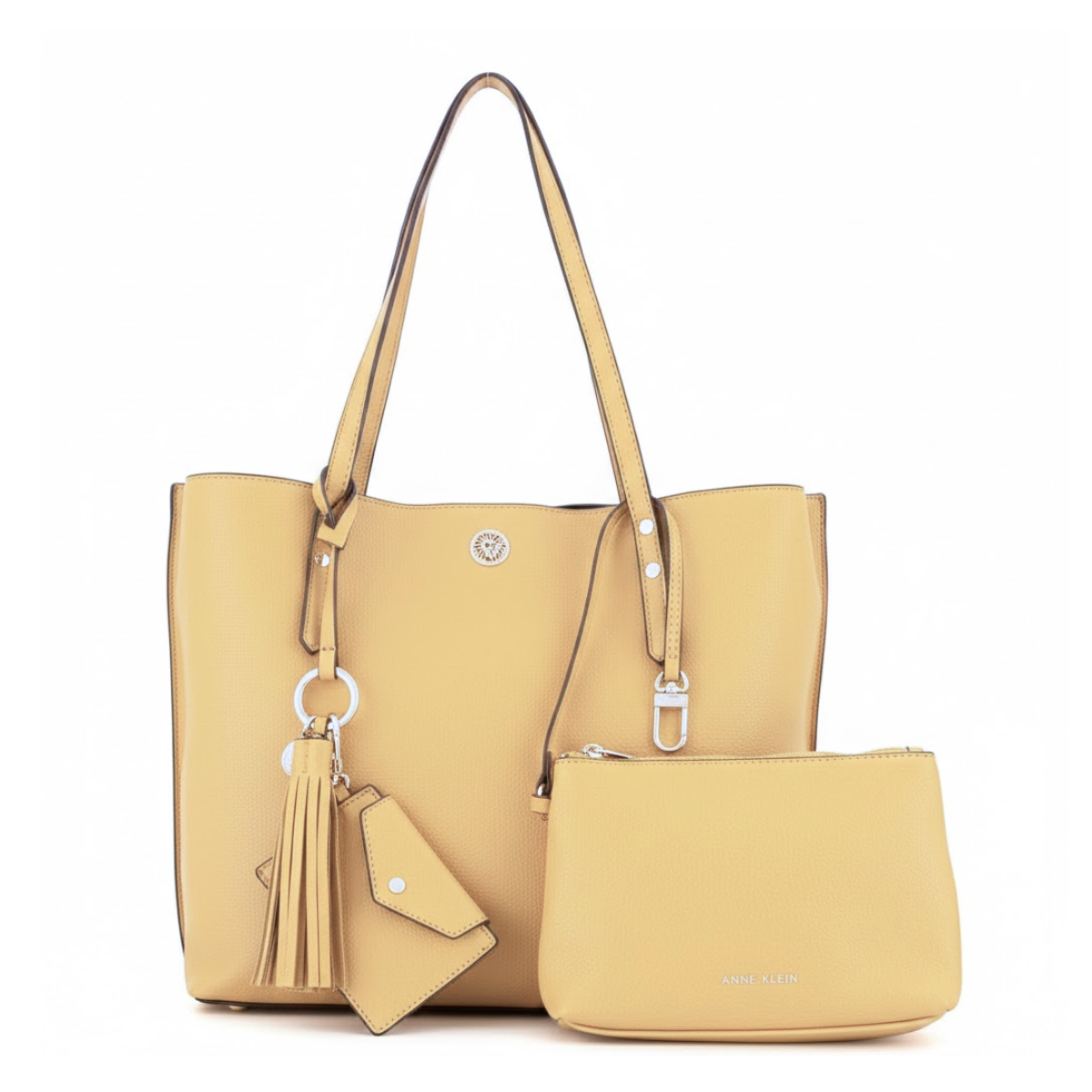 Anne Klein Carry Call Tote Bag Handbag Women - Yellow - Yellow