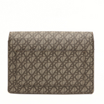 Anne Klein Monogram Patterned Flap Crossbody Bag Women - BEGBRN - Beige