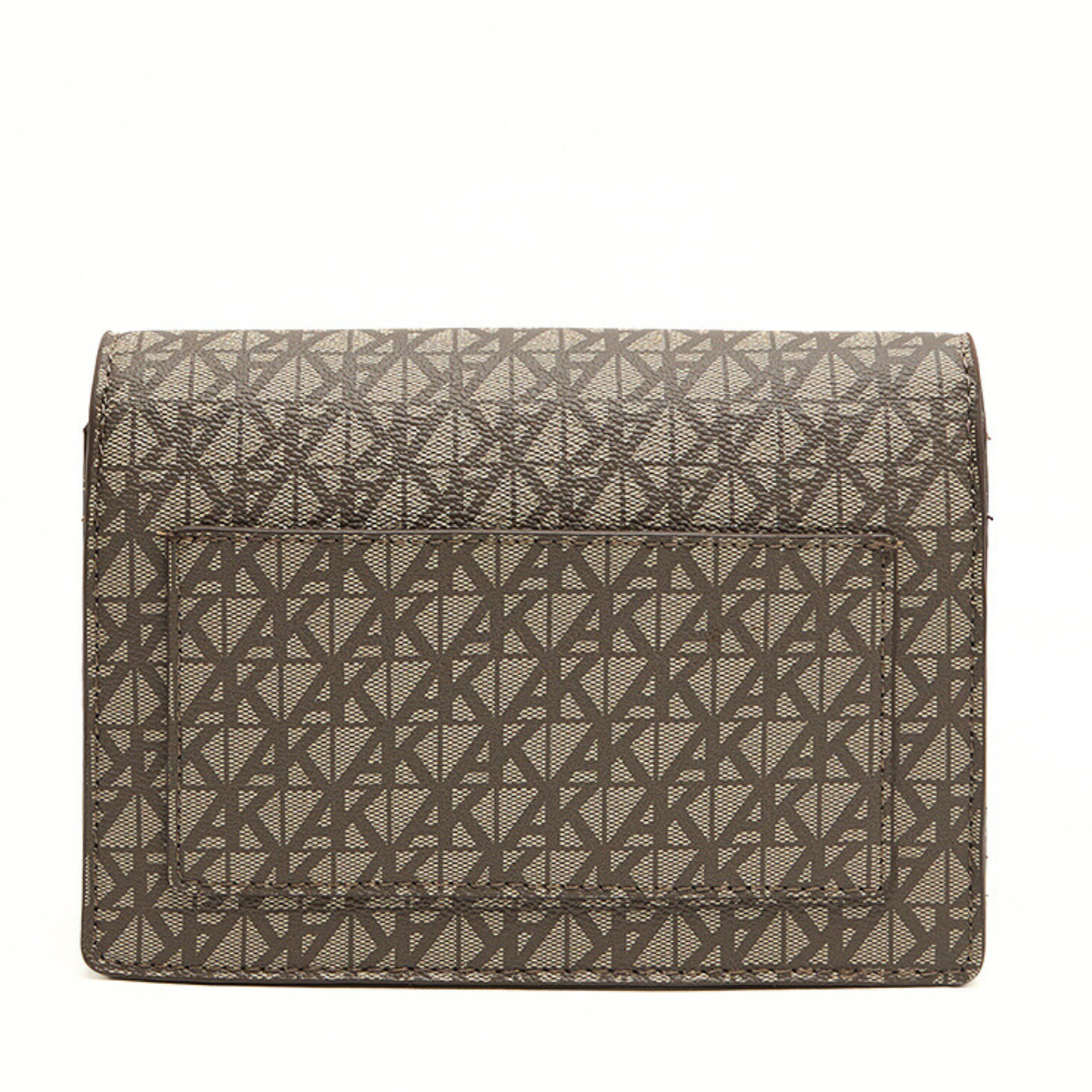 Anne Klein Monogram Patterned Flap Crossbody Bag Women - BEGBRN - Beige