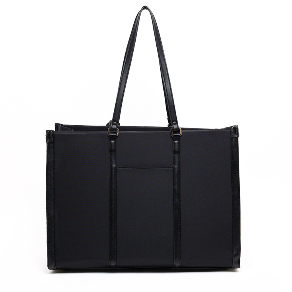 Anne Klein Solid Tote Bag Set Handbag Women - BLK - Brown-Black