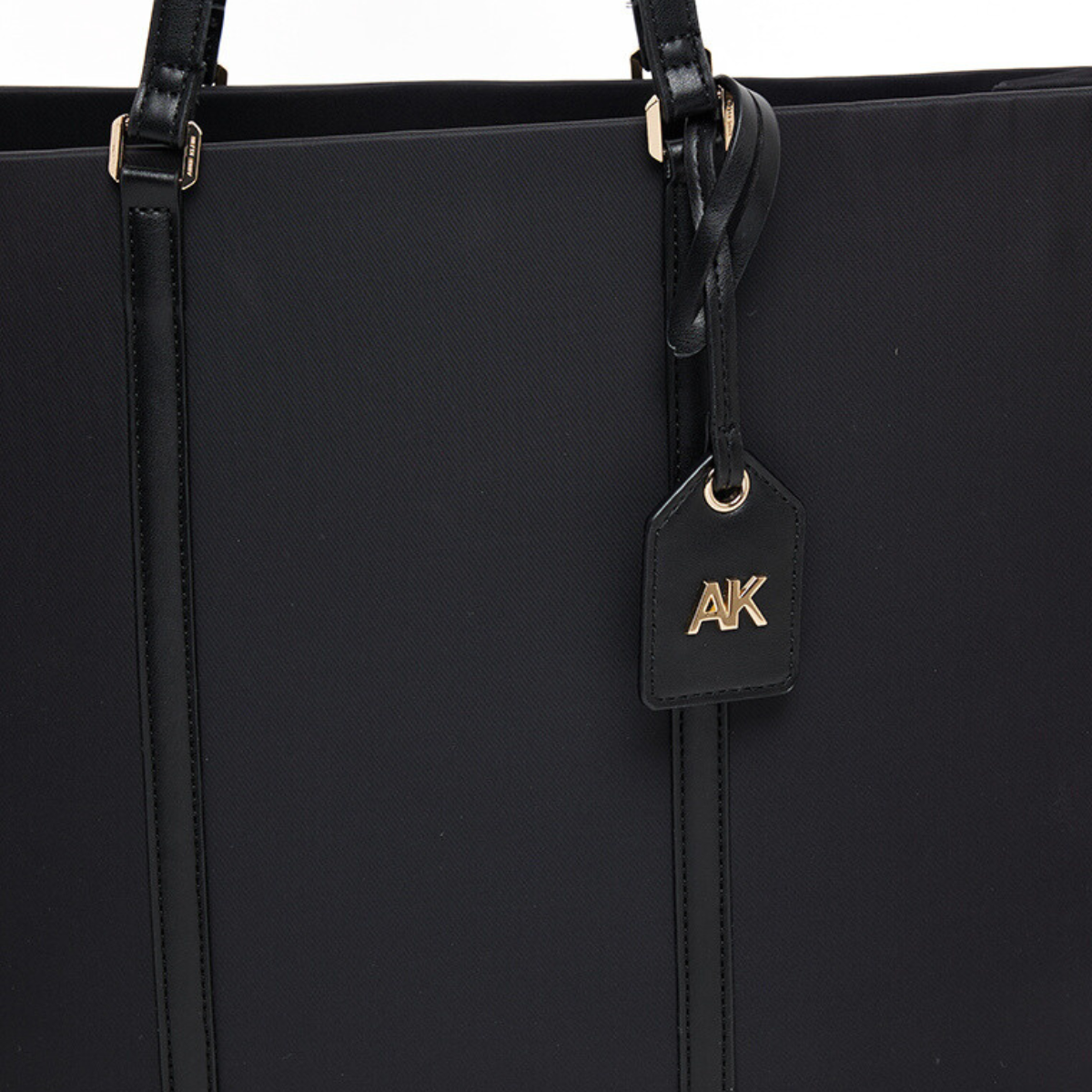 Anne Klein Solid Tote Bag Set Handbag Women - BLK - Brown-Black