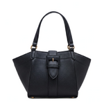 Anne Klein Textured Buckle Detail Tote Bag Handbag Women - BLK - Black