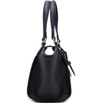 Anne Klein Textured Buckle Detail Tote Bag Handbag Women - BLK - Black