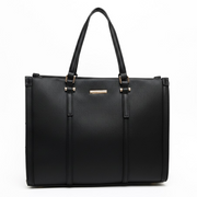 Anne Klein Textured Tote Bag Handbag Women - BLK - Black