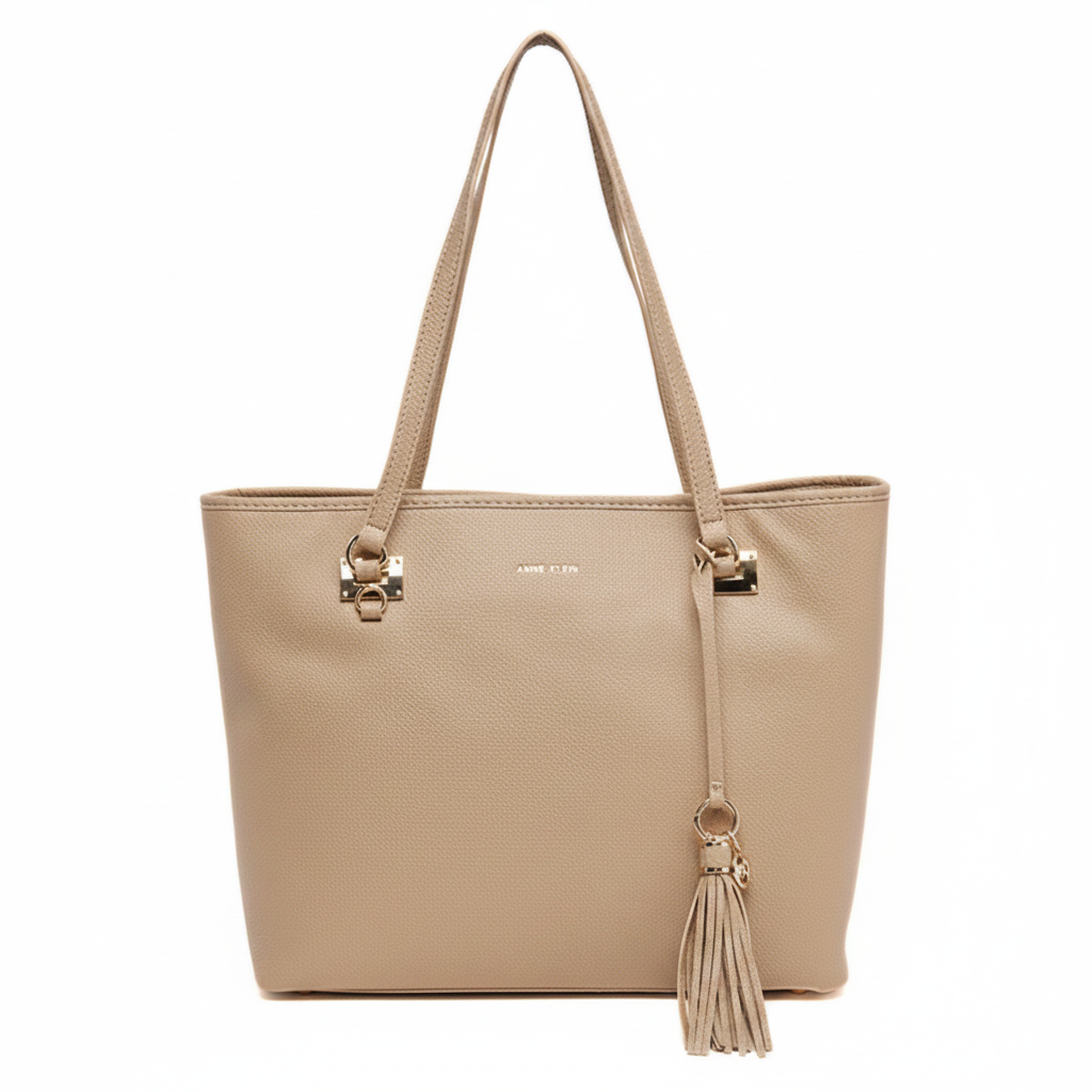 Anne Klein Textured Tote Bag Set Handbag Women - BEG - Beige