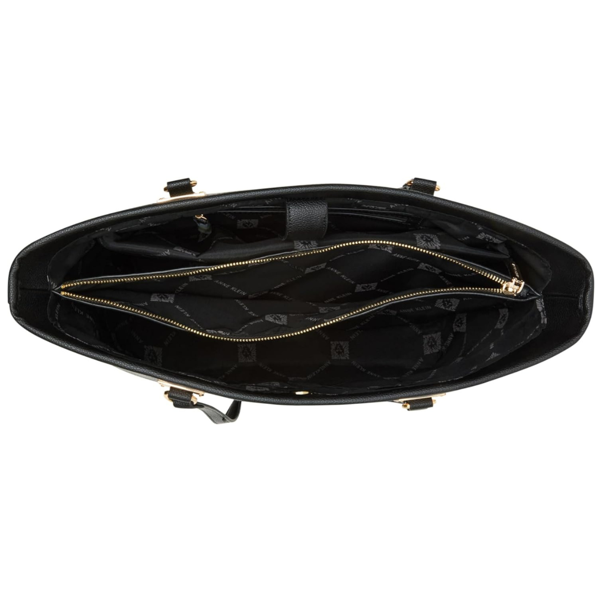 Anne Klein Textured Tote Bag Set Handbag Women - BLK - Black