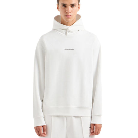 Armani Exchange Asv Cotton French Terry Hoodie Men - WHT