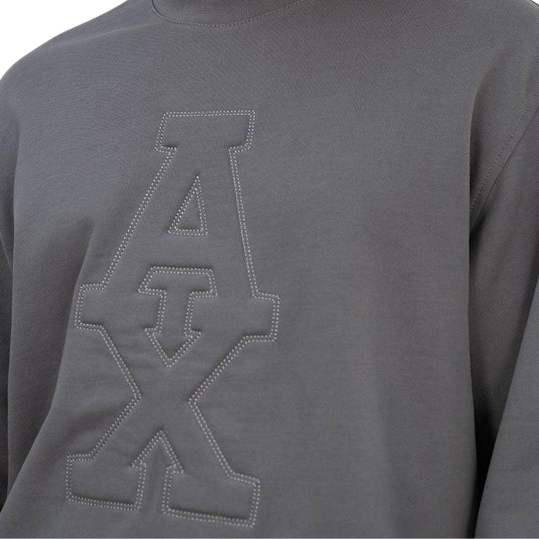 ARMANI EXCHANGE ASV French Terry Embossed Logo Sweatshirt - GRY