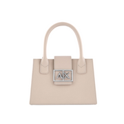 ARMANI EXCHANGE ASV Small Trapeze Handbag Women - BEG - Beige