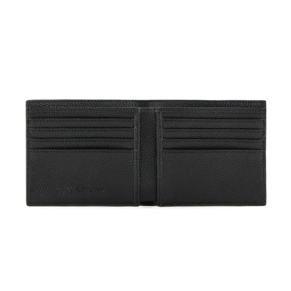 ARMANI EXCHANGE Bifold Coin Wallet Men - BLK - Black