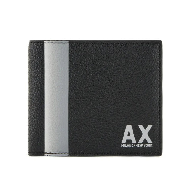 ARMANI EXCHANGE Bifold Coin Wallet Men - BLK - Black