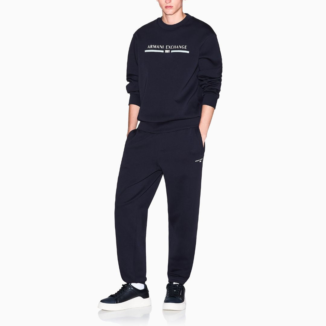 Armani Exchange Cotton Blend Jogger Sweatpants Men XM000978-NVY