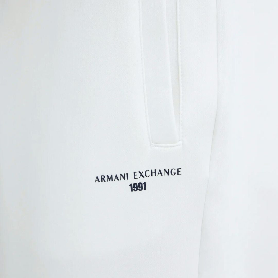 Armani Exchange Cotton Blend Jogger Sweatpants Men XM000978-WHT