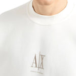 Armani Exchange Crewneck Sweatshirt With Embroidered Logo XM000368AF10818U0009-WHT