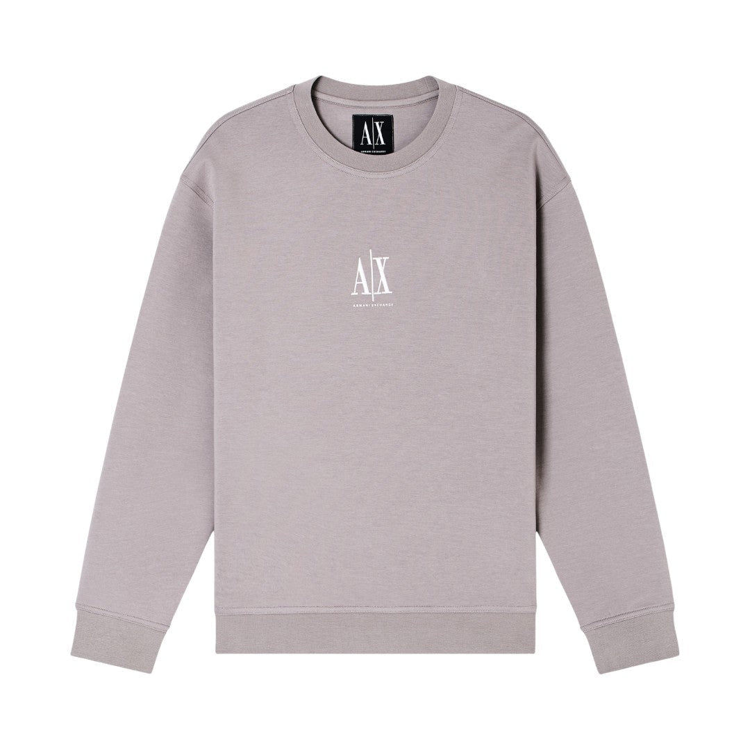 Armani Exchange Crewneck Sweatshirt With Embroidered Logo XM000368AF10818U6107-BEG - Beige / XS