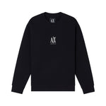 Armani Exchange Crewneck Sweatshirt With Embroidered Logo XM000368AF10818UC001-BLK - Black / XS