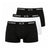 Armani Exchange Essential Stretch Cotton Jersey Men’s Boxer Trunks – 3-Pack - White-Black / S