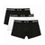 Armani Exchange Essential Stretch Cotton Jersey Men’s Boxer Trunks – 3-Pack - White-Black / S