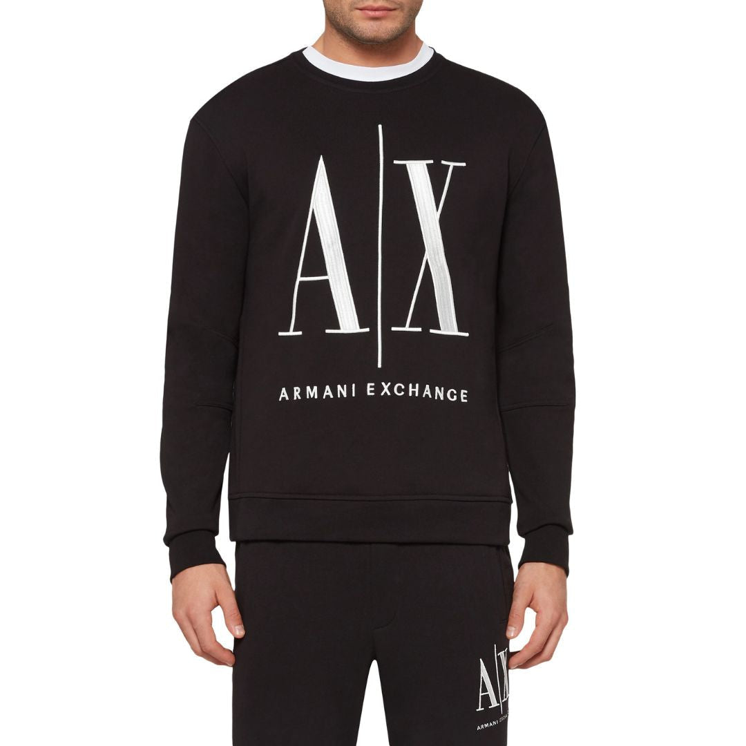 Armani Exchange French Terry Icon Project sweatshirt 8NYM02YJ68Z- BLK