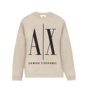 Armani Exchange French Terry Icon Project Sweatshirt 8NYM02YJ68Z14BD-BEG - Beige / XS