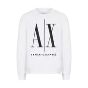 Armani Exchange French Terry Icon Project Sweatshirt 8NZMPAZJ1ZZ1100-WHT - White / XS