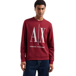 Armani Exchange French Terry Icon Project Sweatshirt 8NZMPAZJ1ZZ14BV- RED