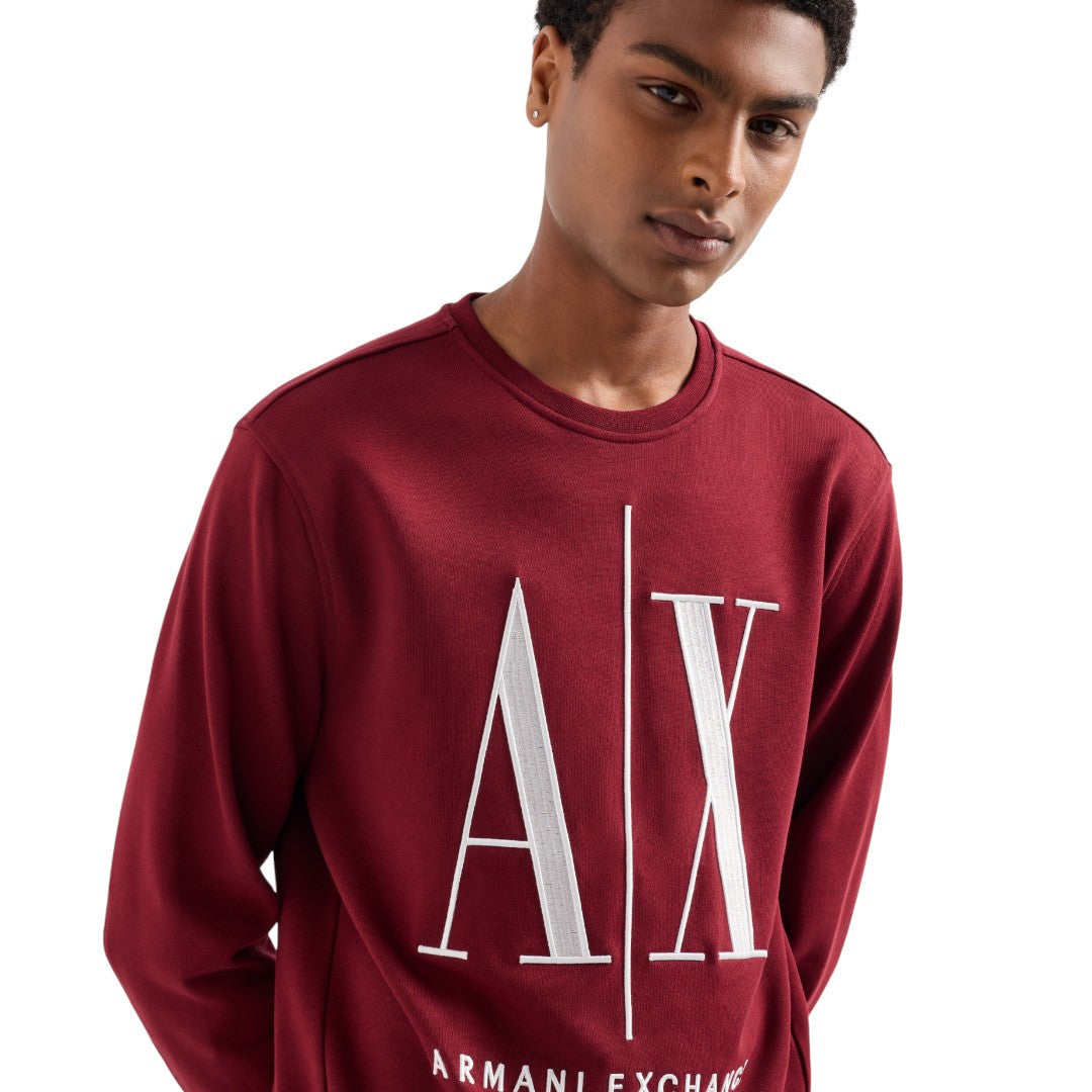 Armani Exchange French Terry Icon Project Sweatshirt 8NZMPAZJ1ZZ14BV- RED