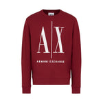 Armani Exchange French Terry Icon Project Sweatshirt 8NZMPAZJ1ZZ14BV- RED - Red / XS