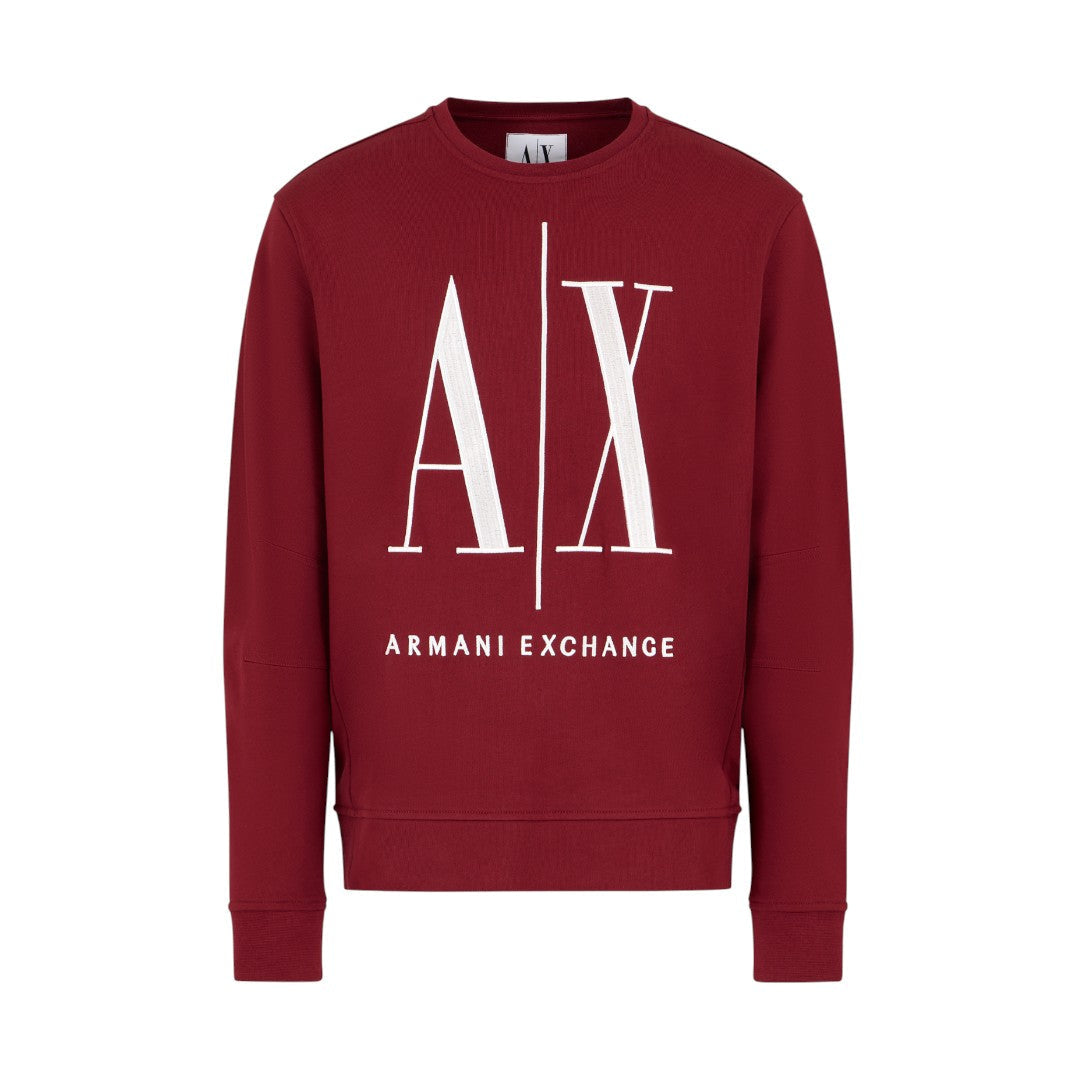 Armani Exchange French Terry Icon Project Sweatshirt 8NZMPAZJ1ZZ14BV- RED - Red / XS