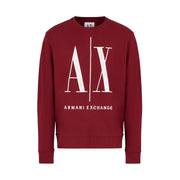 Armani Exchange French Terry Icon Project Sweatshirt 8NZMPAZJ1ZZ14BV- RED - Red / XS