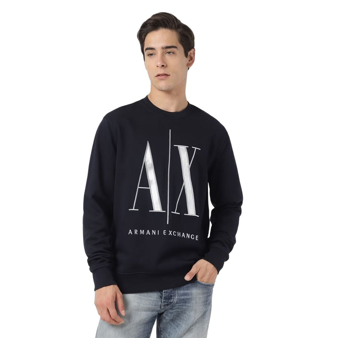 Armani Exchange French Terry Icon Project Sweatshirt 8NZMPAZJ1ZZ1510-NVY