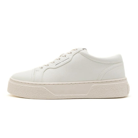 ARMANI EXCHANGE Hammered Leather Sneakers XUX195-WHT