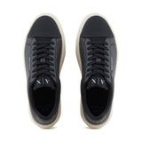 ARMANI EXCHANGE Hammered Leather Sneakers XUX236-BLK