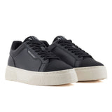 ARMANI EXCHANGE Hammered Leather Sneakers XUX236-BLK