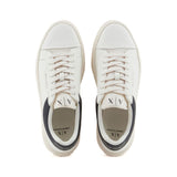 ARMANI EXCHANGE Hammered Leather Sneakers XUX236-WHT