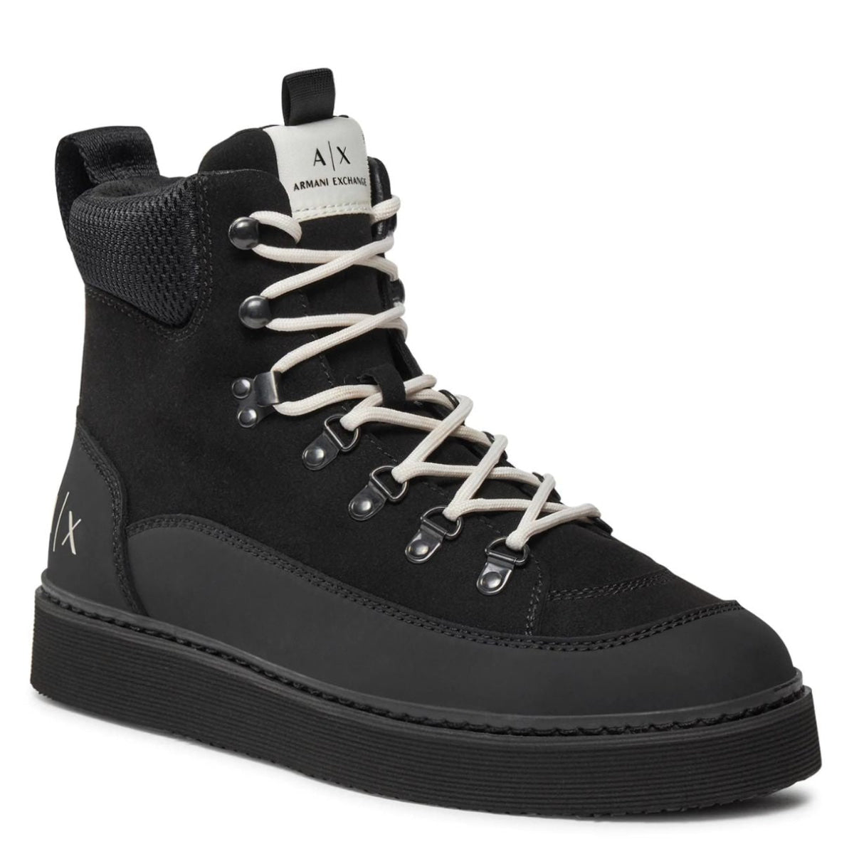 ARMANI EXCHANGE Lace-Up Boots Mens XV778-BLK