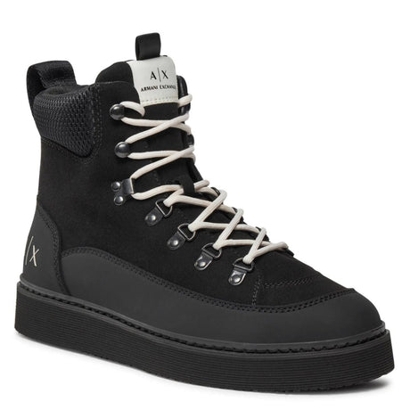 ARMANI EXCHANGE Lace-Up Boots Mens XV778-BLK