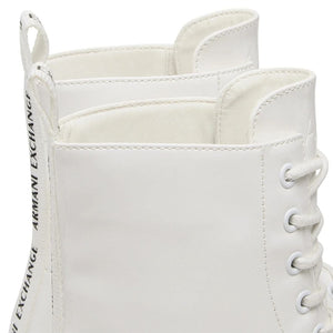 ARMANI EXCHANGE Lace-Up Boots Womens Boots XDM007-WHT