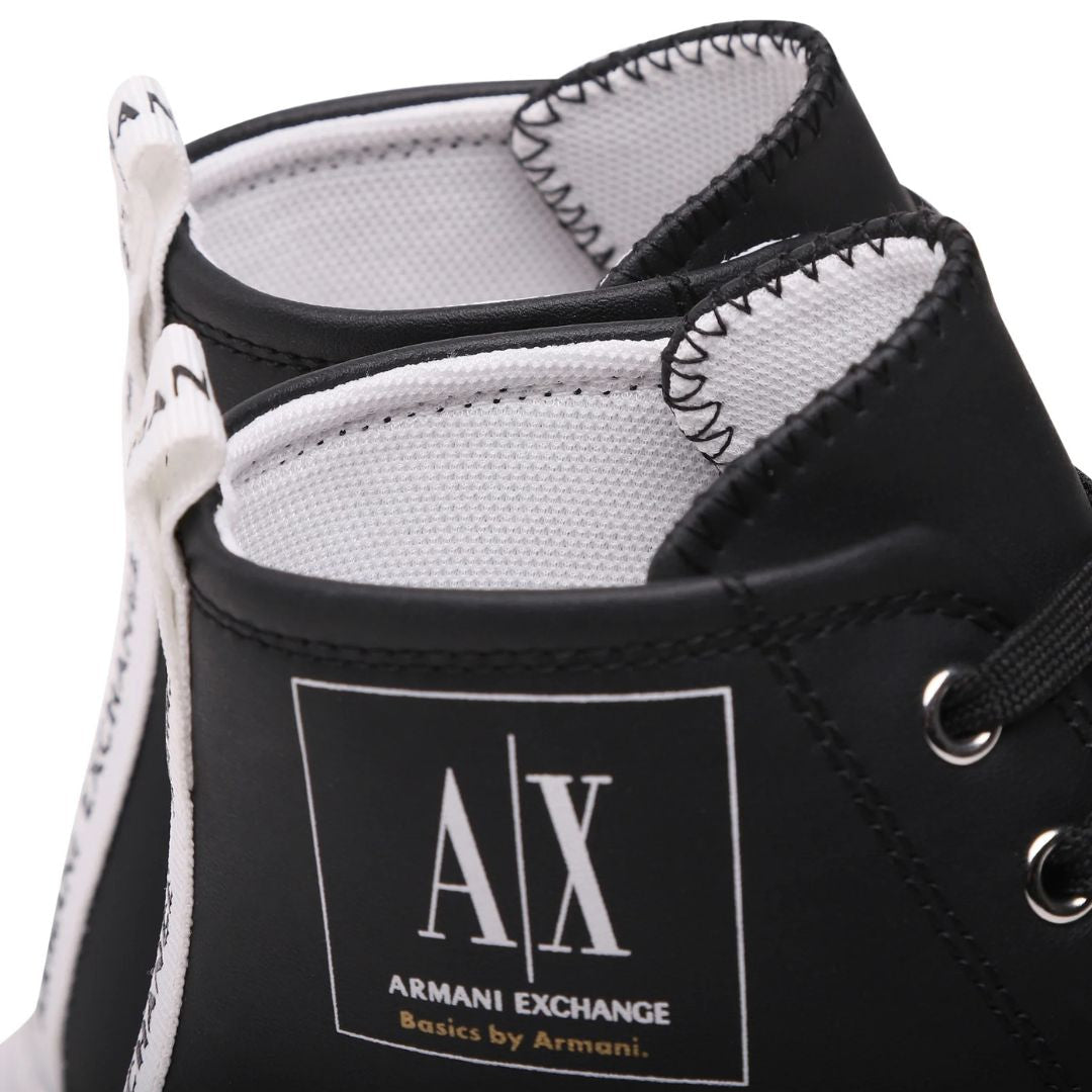 ARMANI EXCHANGE Lace-Up Boots Womens XDZ025-BLK - Black / 38