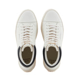 ARMANI EXCHANGE Leather Contrasting Profile Sneakers XUZ057-WHT