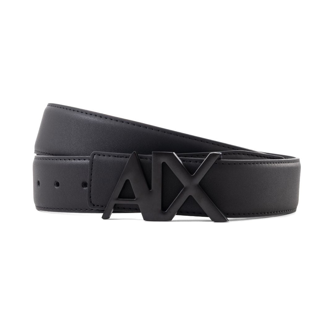 Armani Exchange Logo Golf Belt Men - BLKBLK - Black / 115 CM